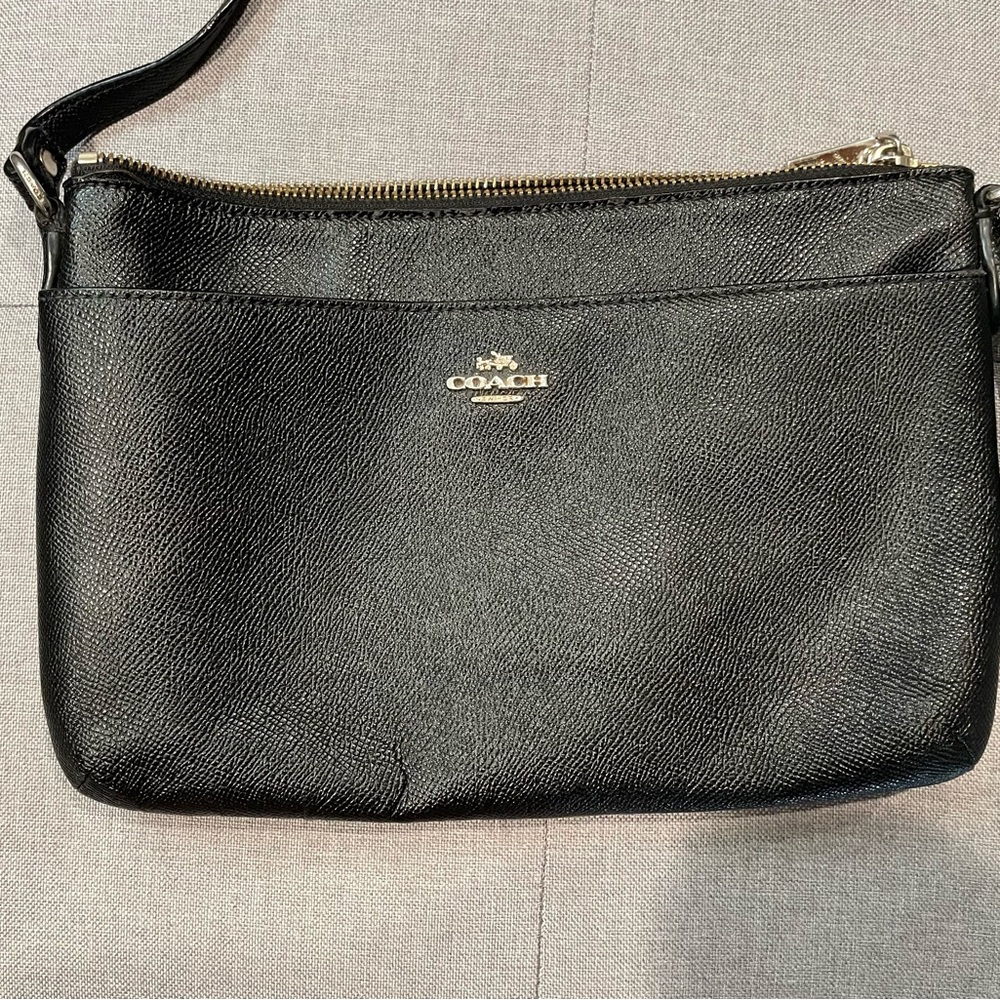 Coach Black Crossbody Bag with Gold Hardware